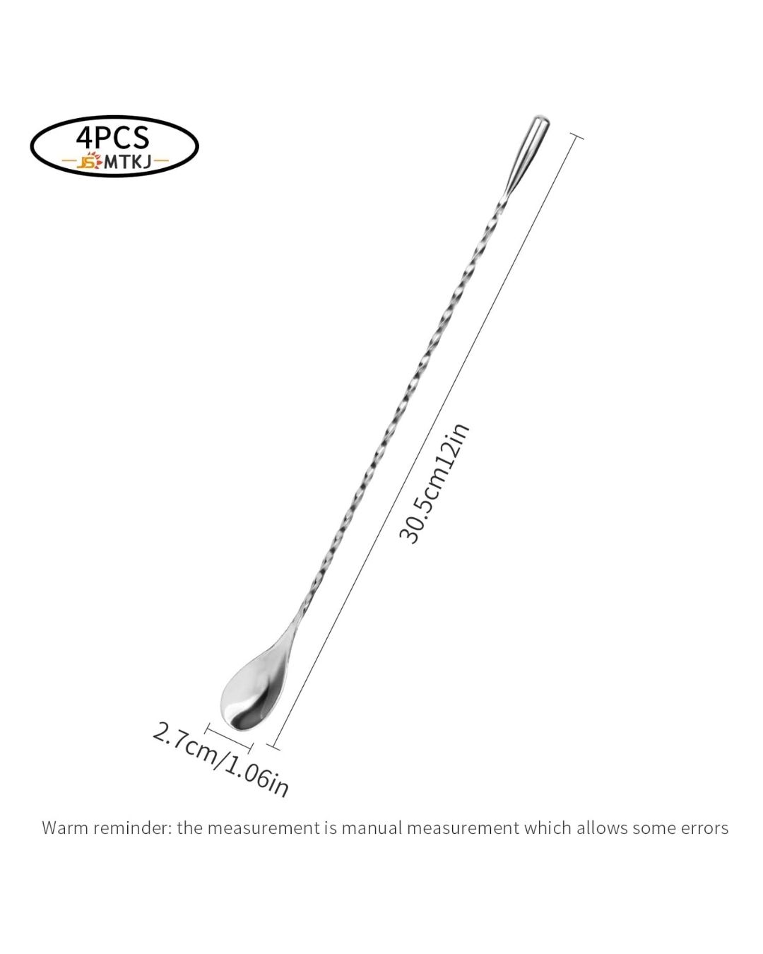 Cuchara de bar trenzada "Long stirrer"